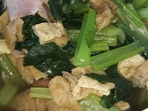小松菜と油揚げの煮物